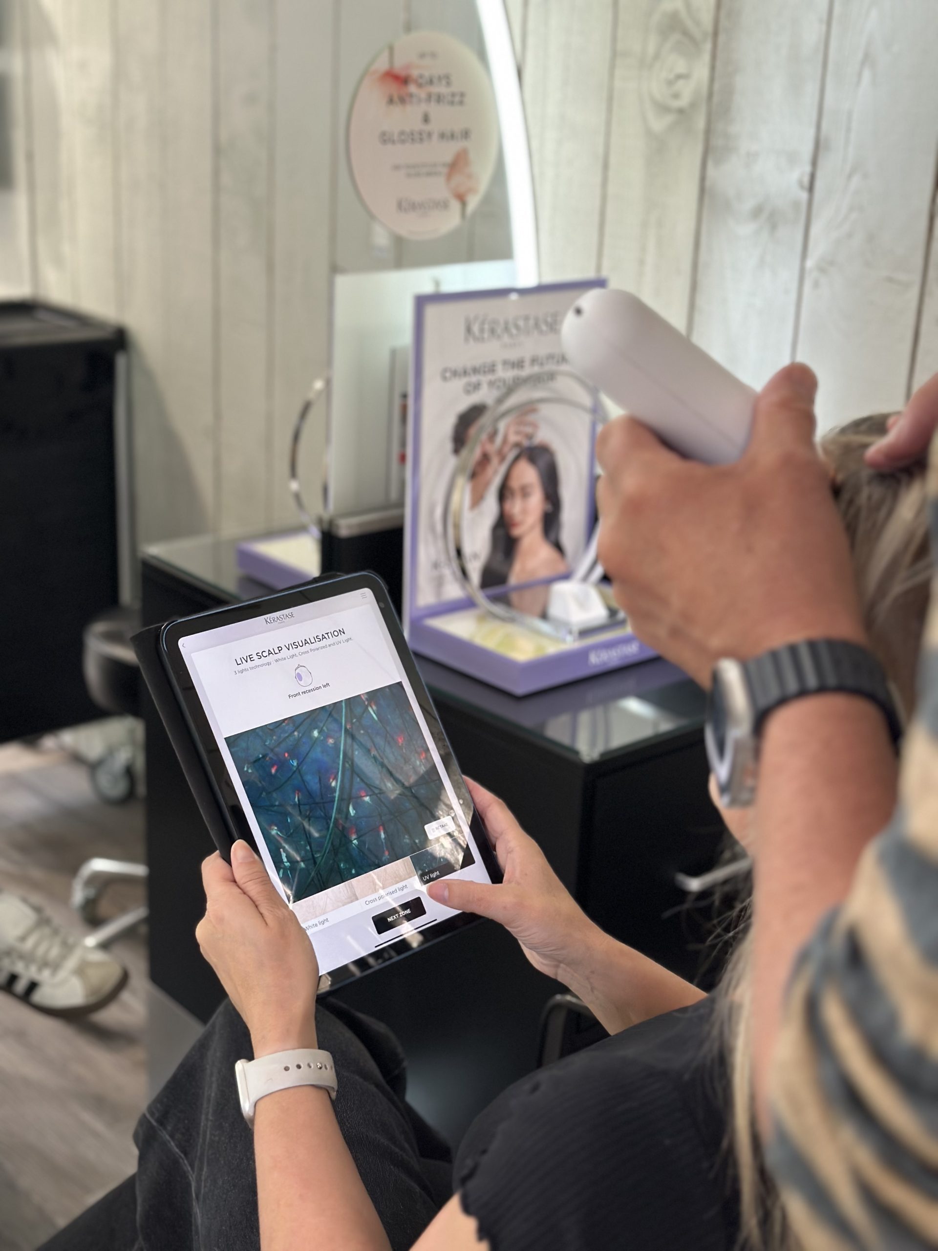 Kérastase K-Scan hair and scalp consultation at Hair @ Hesslewood in Hessle